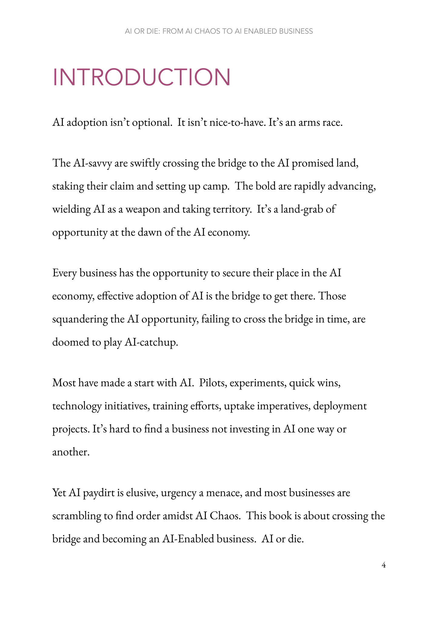 AI OR DIE: From AI Chaos to AI Enabled Business